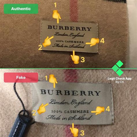 burberry tag real vs fake made in|authentic Burberry scarf tag.